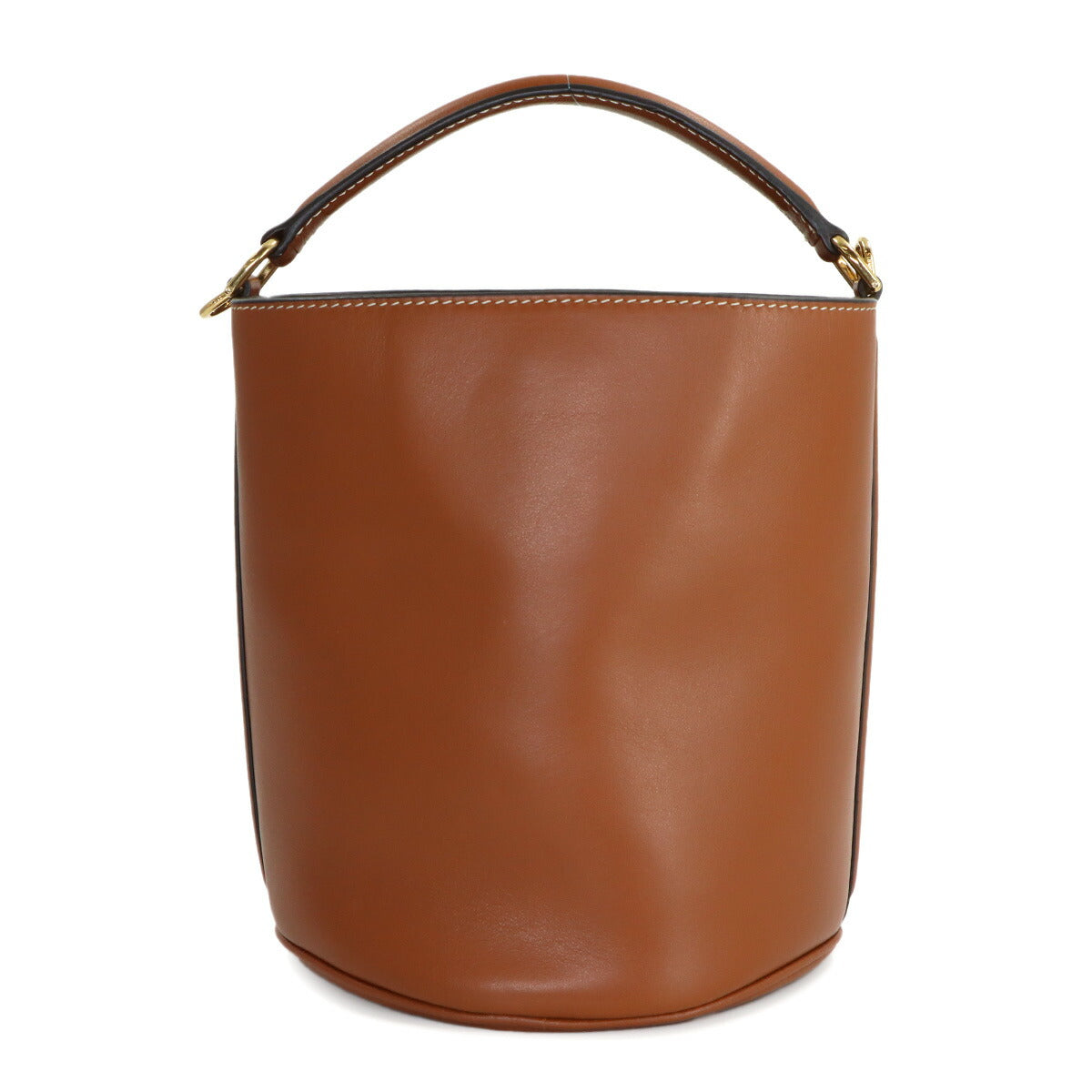 Teen Bucket 16 Hand Shoulder Bag Leather Tan 197573 Brown