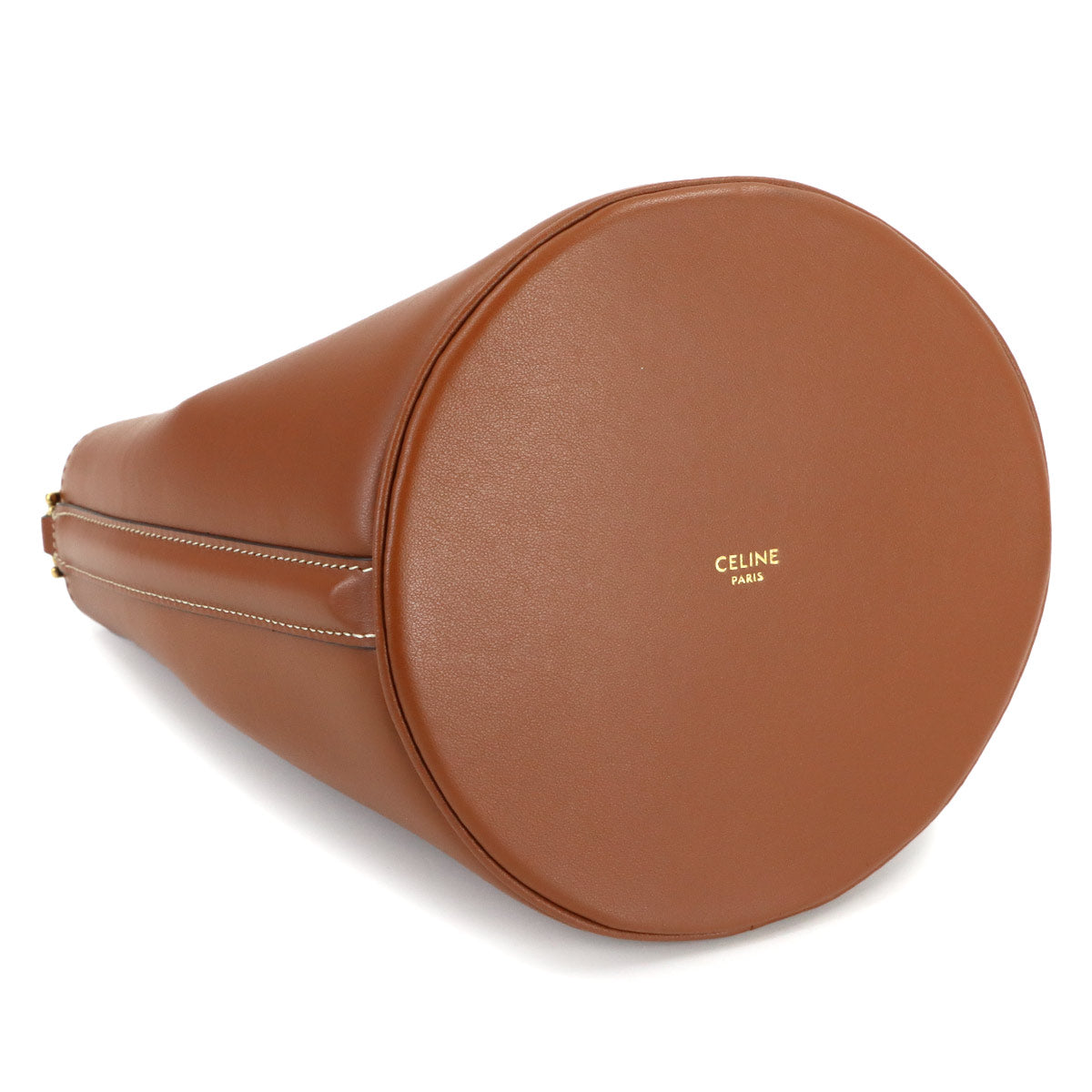 Teen Bucket 16 Hand Shoulder Bag Leather Tan 197573 Brown