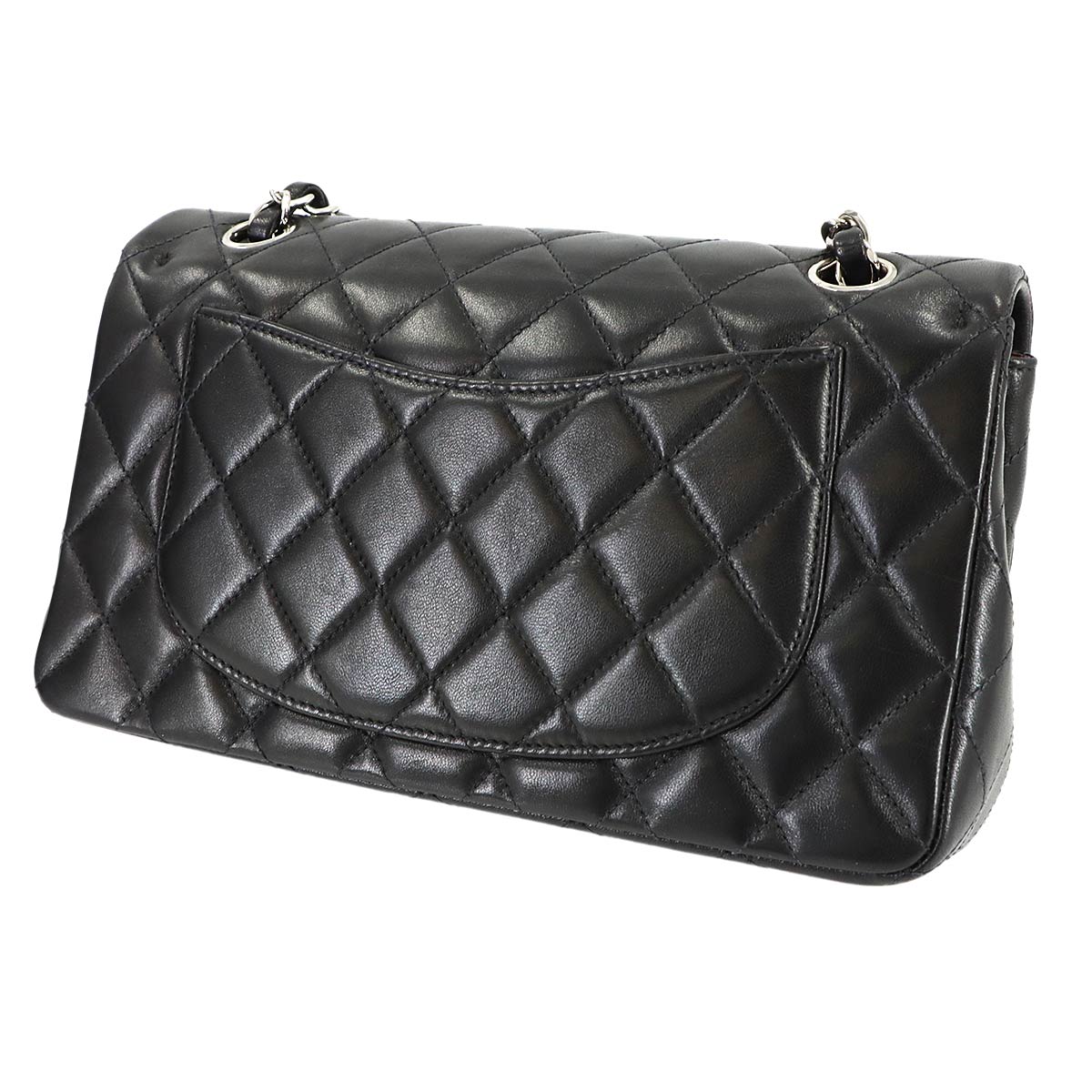 Matelasse 23 Chain Shoulder Bag Leather Black A01113