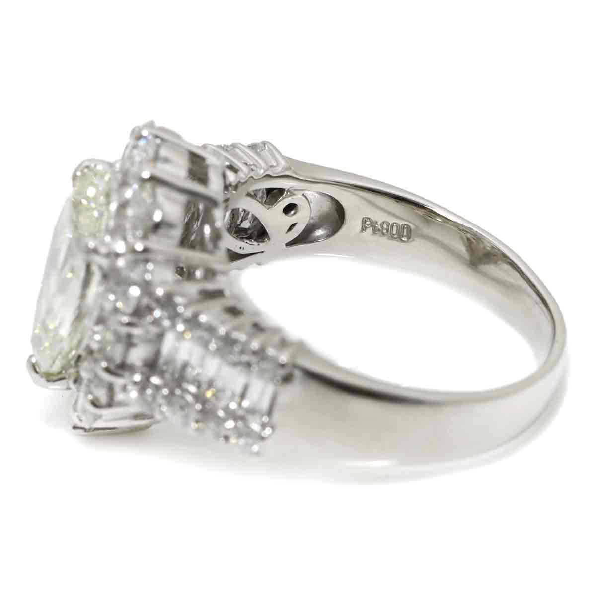 Diamond 2.164ct M/VS-1 1.70ct Ring Pt Platinum size5.75-6(US)