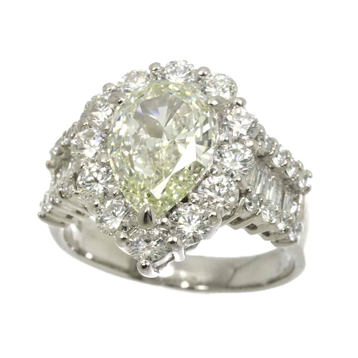 Diamond 2.164ct M/VS-1 1.70ct Ring Pt Platinum size5.75-6(US)