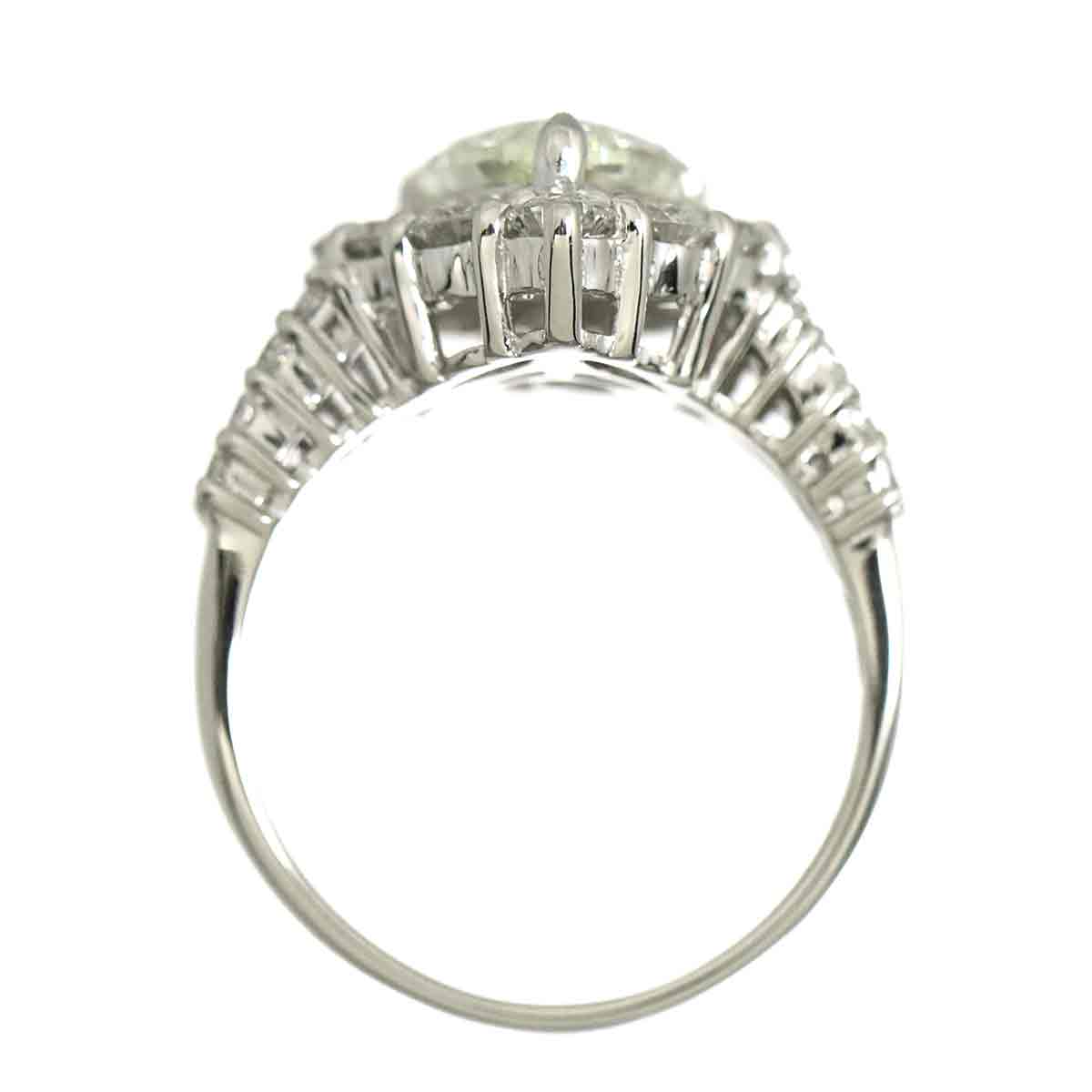 Diamond 2.164ct M/VS-1 1.70ct Ring Pt Platinum size5.75-6(US)