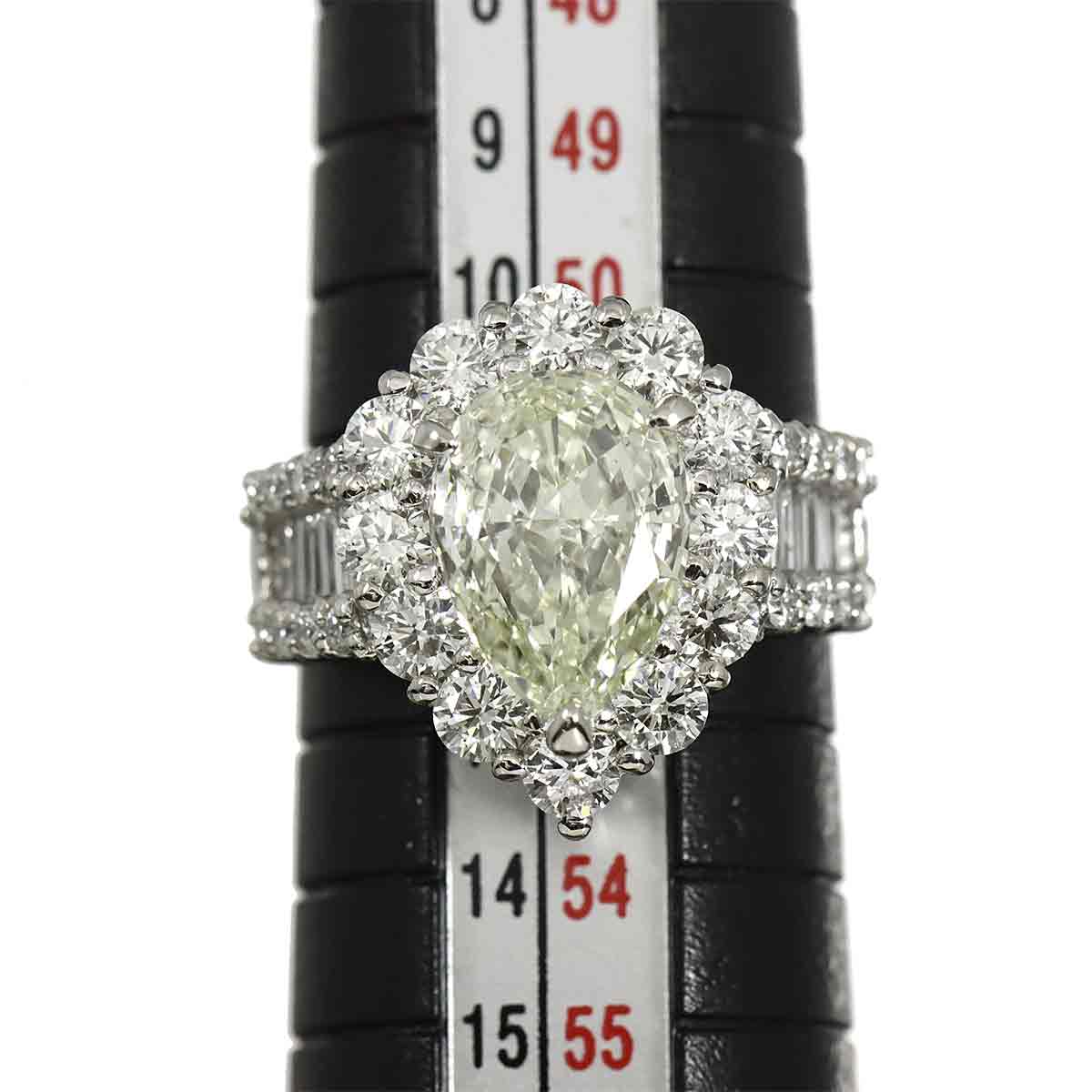 Diamond 2.164ct M/VS-1 1.70ct Ring Pt Platinum size5.75-6(US)