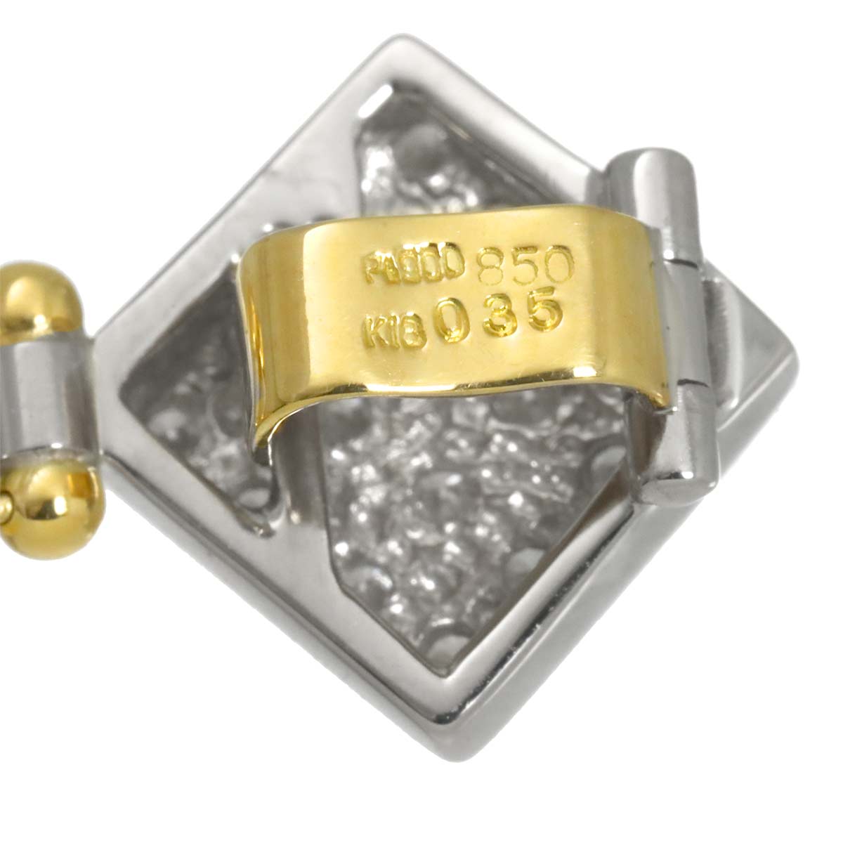 Diamond Ring Pt K18 YG 750 size:Freesize(US)