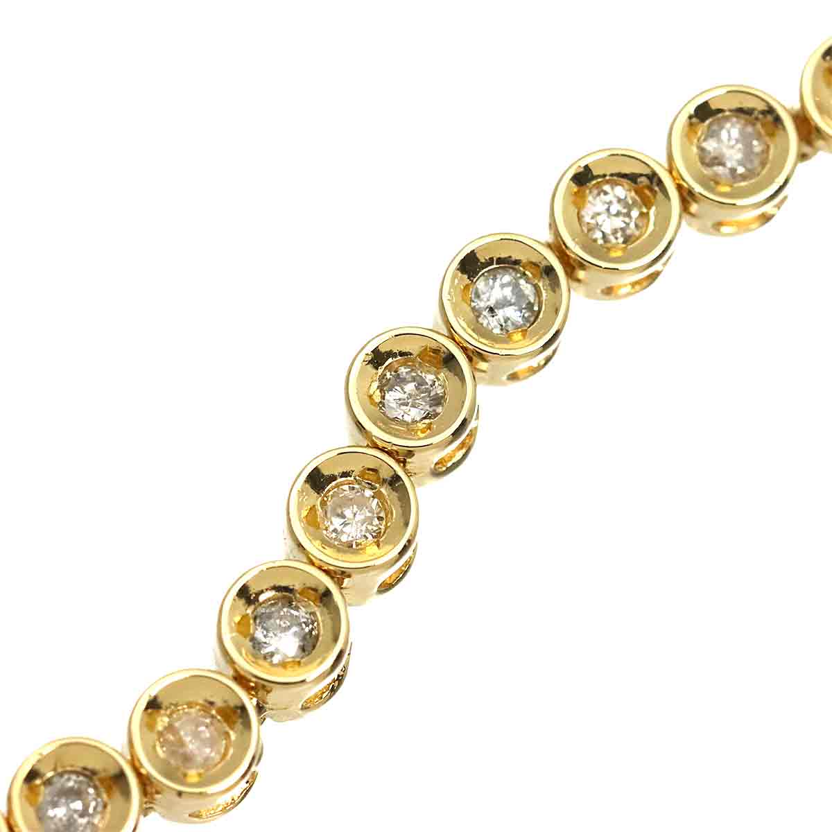 Diamond 1.02ct Bracelet K18 YG Yellow Gold 750