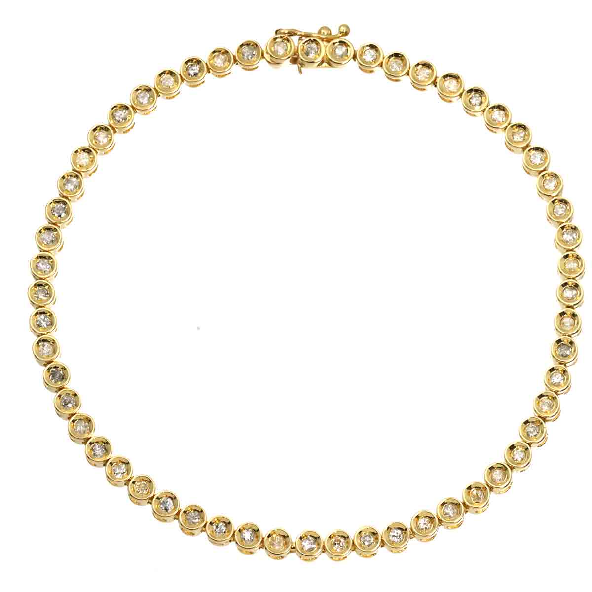 Diamond 1.02ct Bracelet K18 YG Yellow Gold 750