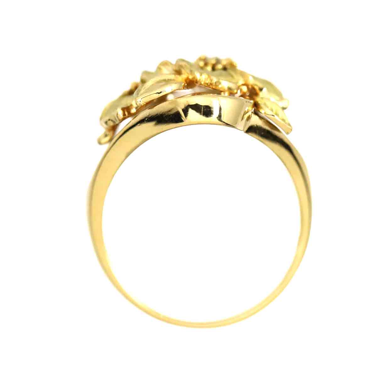 Diamond 0.30ct Ring 18K YG Yellow Gold 750 size6(US)