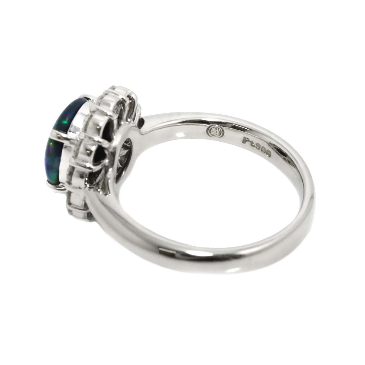 Opal 0.94ct Diamond 0.50ct Ring Pt Platinum size5.25(US)