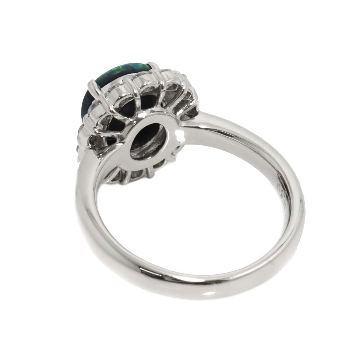 Opal 0.94ct Diamond 0.50ct Ring Pt Platinum size5.25(US)