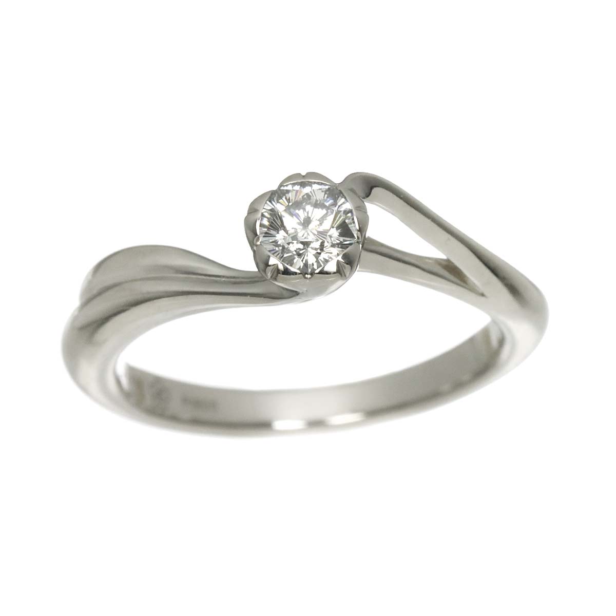 Diamond 0.208ct E/IF Ring Pt Platinum size4-4.5(US)