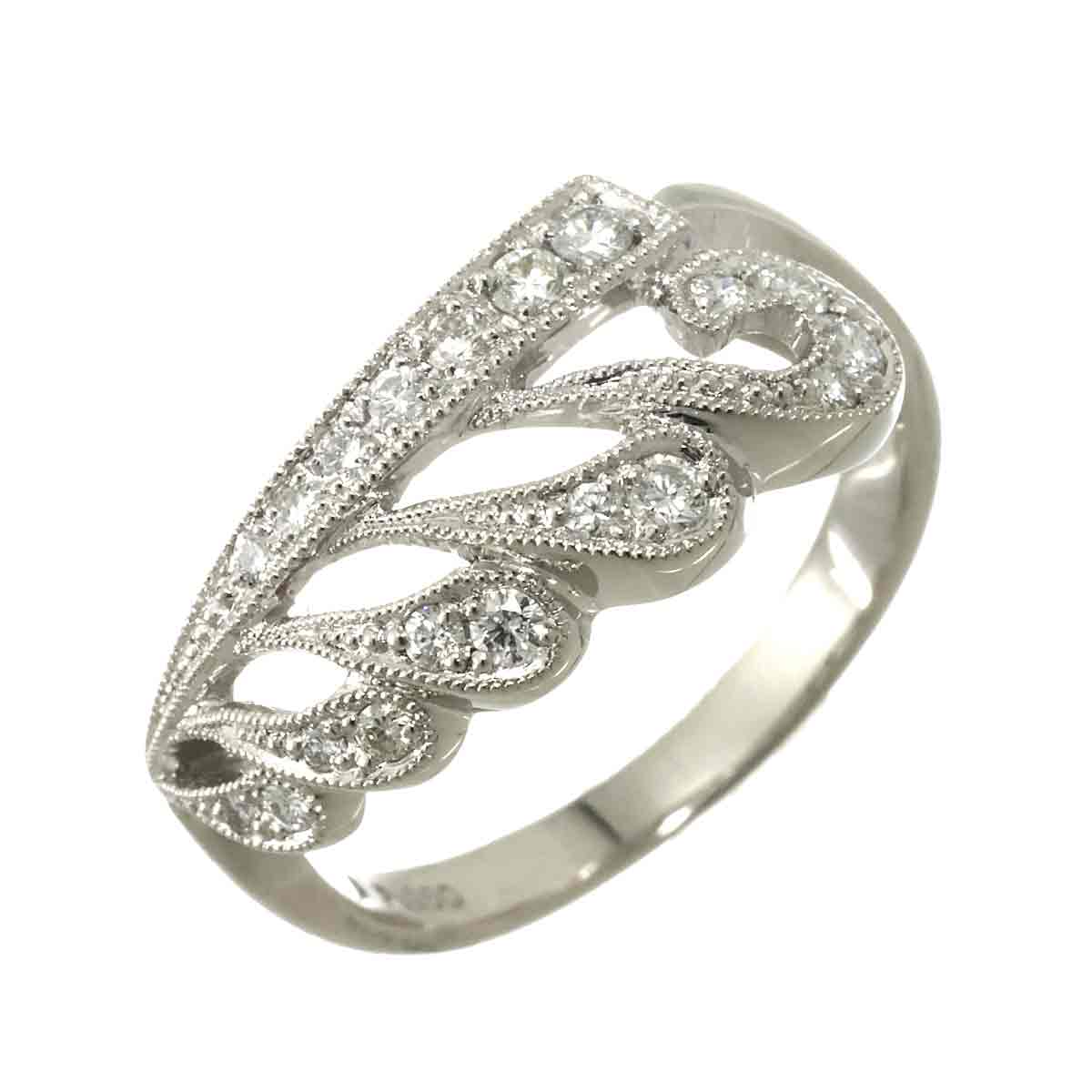 Diamond 0.25ct Ring Pt Platinum size5-5.25(US)