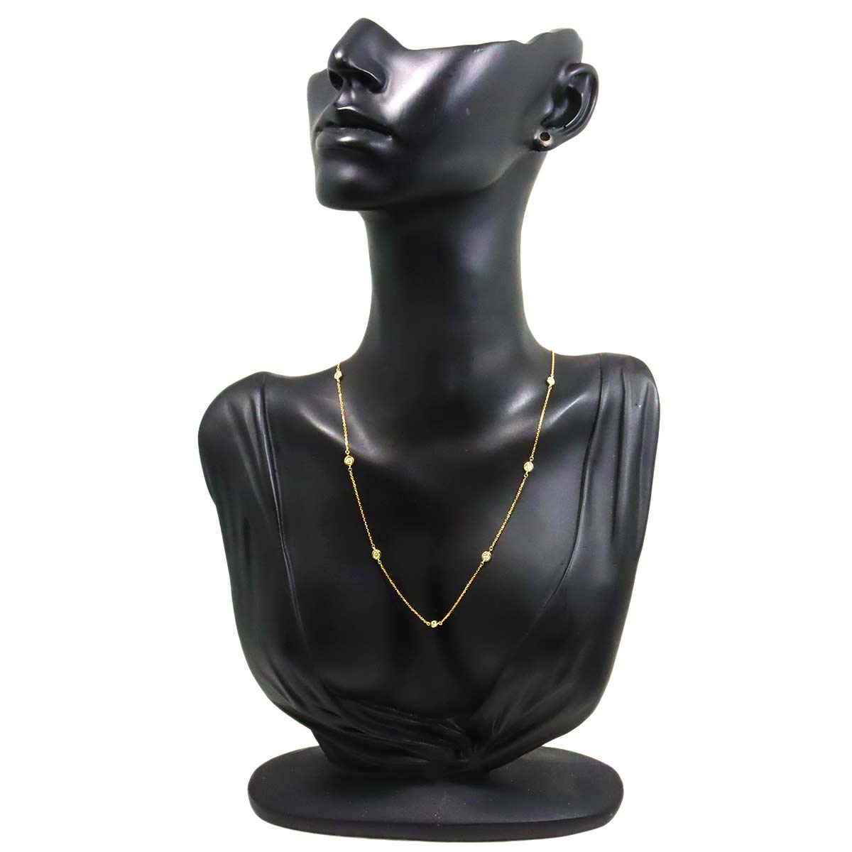 Diamond 0.35ct Necklace 18K YG Yellow Gold 750