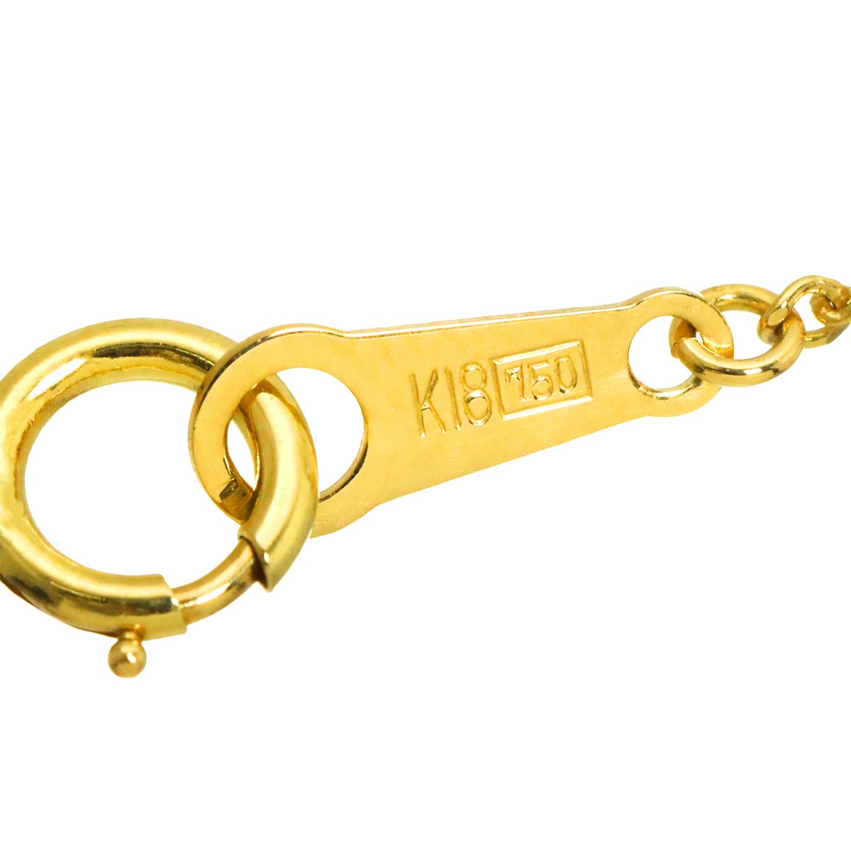 Diamond 0.41ct Necklace 18K YG Yellow Gold 750