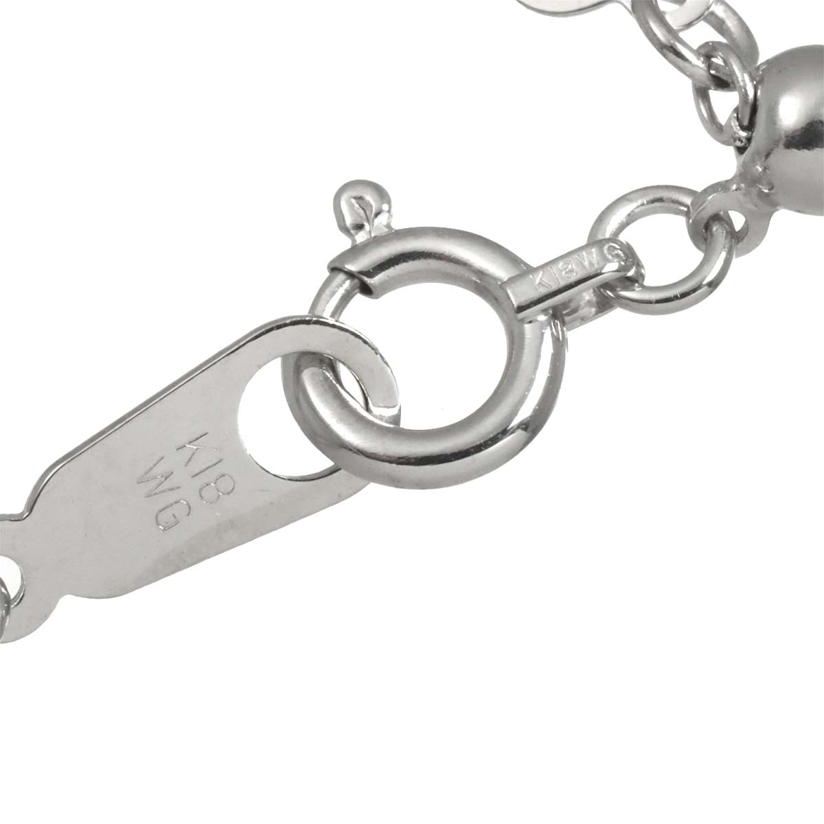 Diamond 1.00ct Necklace 18K WG White Gold 750