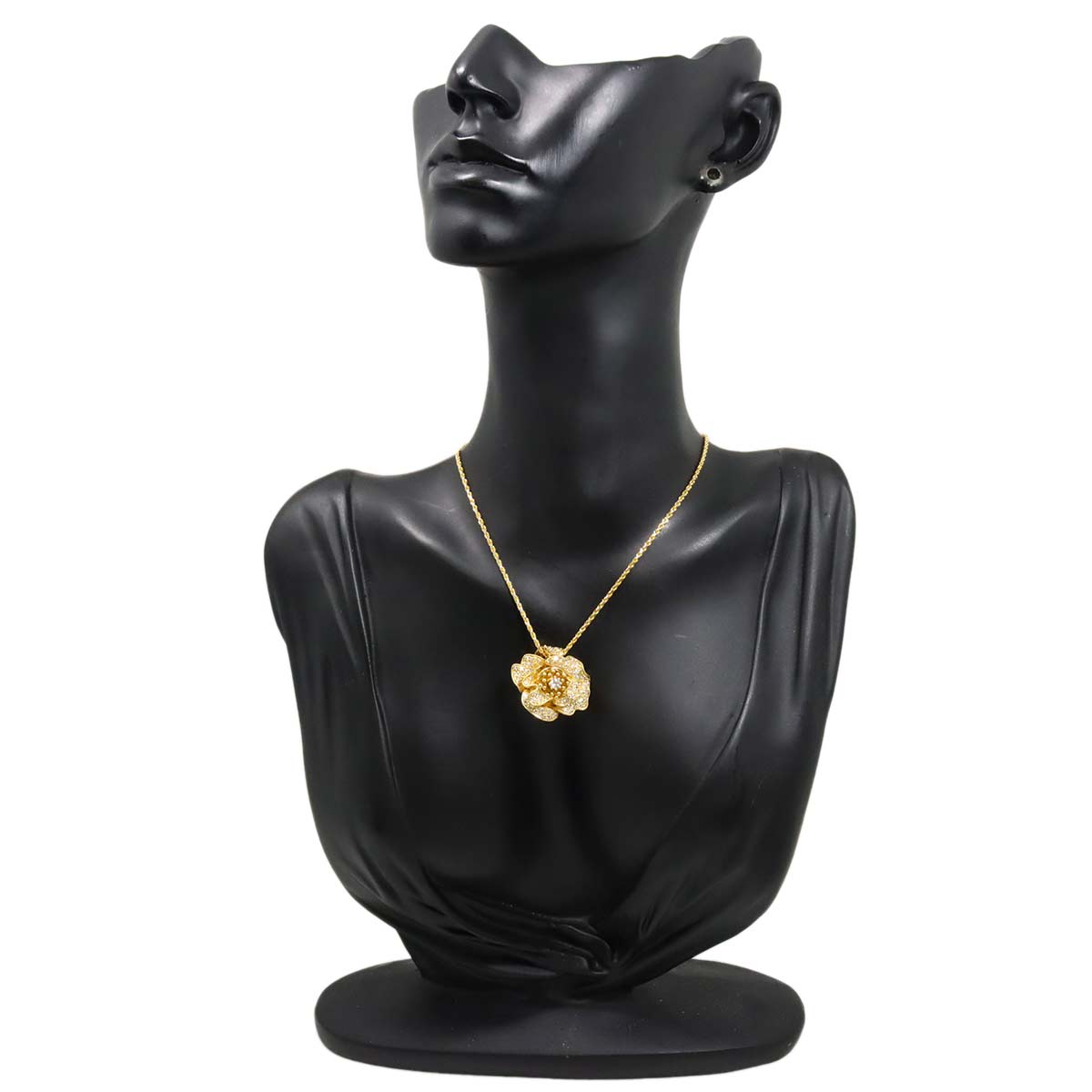 Diamond 1.25ct Necklace 18K YG Yellow Gold 750