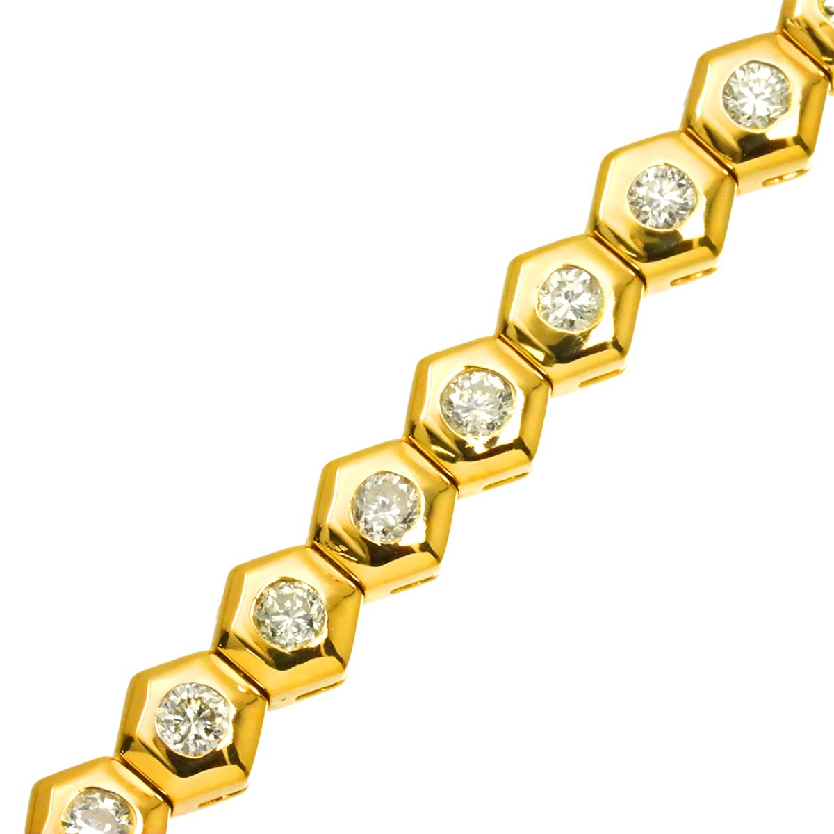 Diamond 1.50ct Bracelet K18 YG Yellow Gold 750