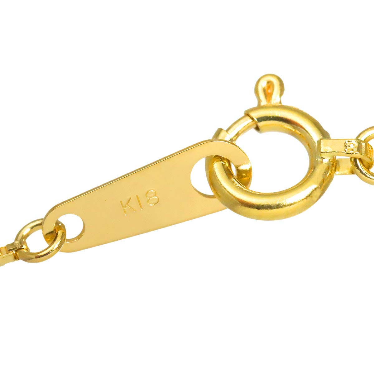 Diamond 0.70ct Necklace 18K K18 YG Yellow Gold 750