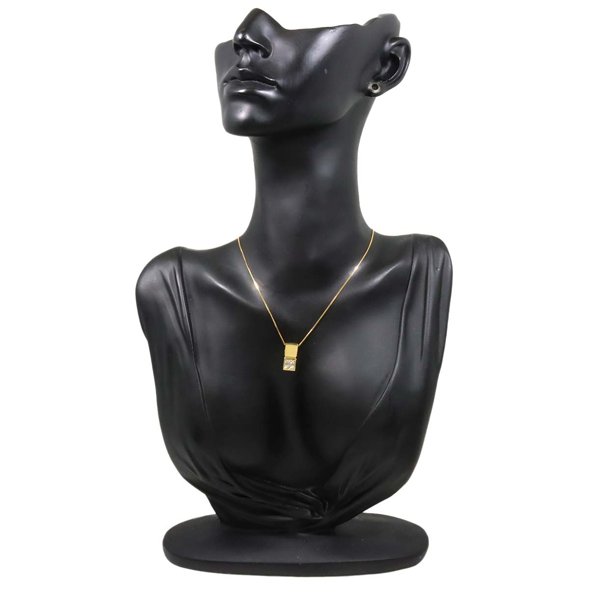 Diamond 0.70ct Necklace 18K K18 YG Yellow Gold 750