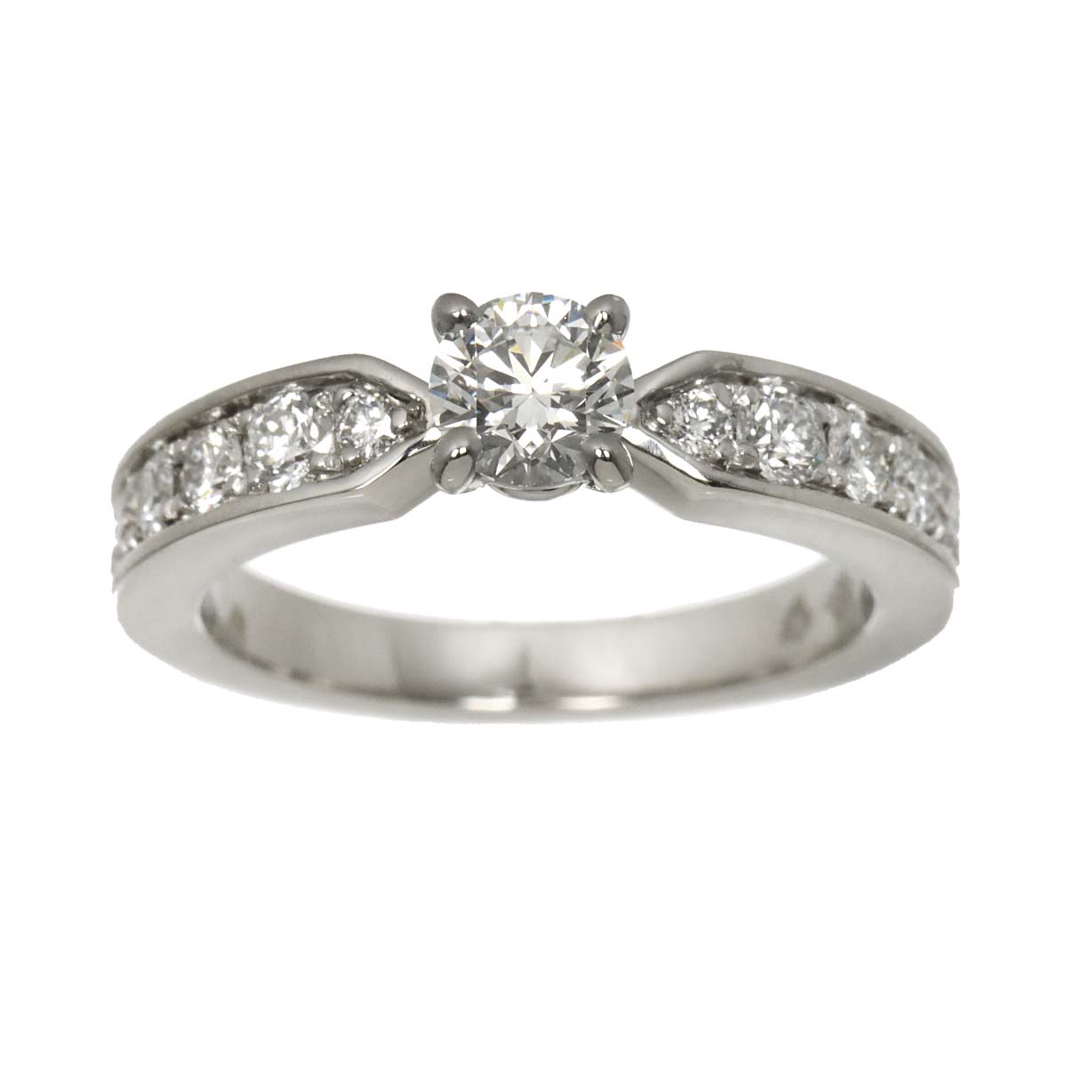 Liens Diamond 0.34ct E/VS1/3EX Ring Pt size4(US)