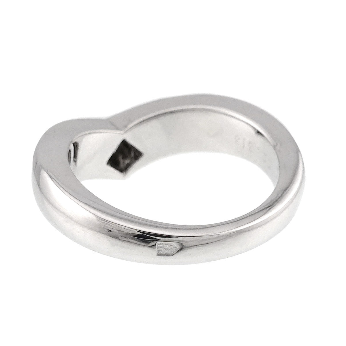Diamond Ring 18K White Gold 750 size53 6.25-6.5(US)
