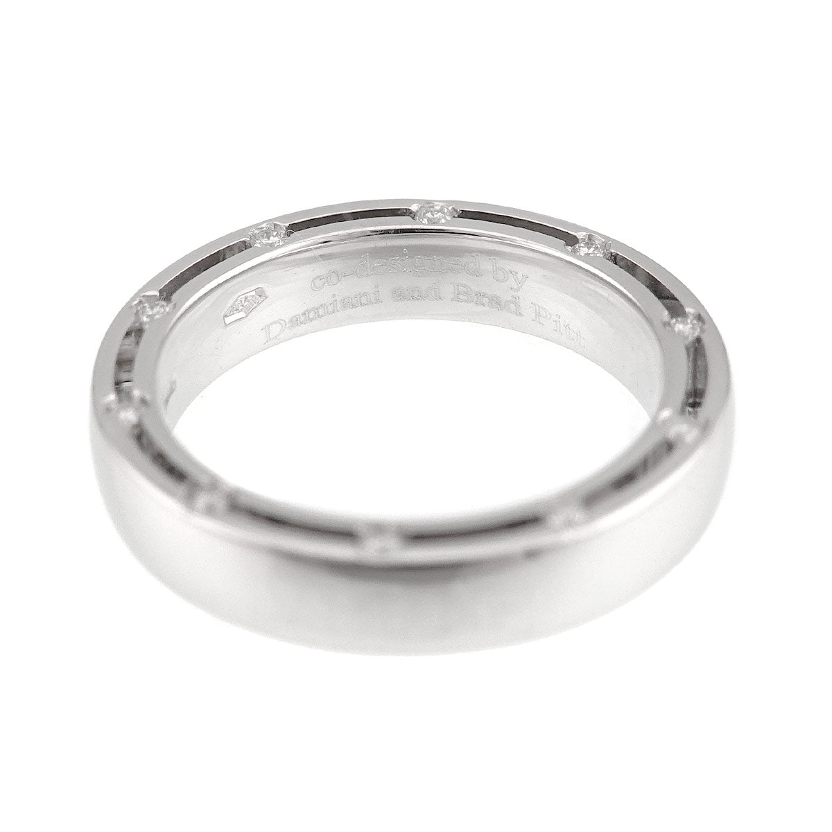 D-SIDE Diamond 20P Ring 18K White Gold 750 size5.25(US)