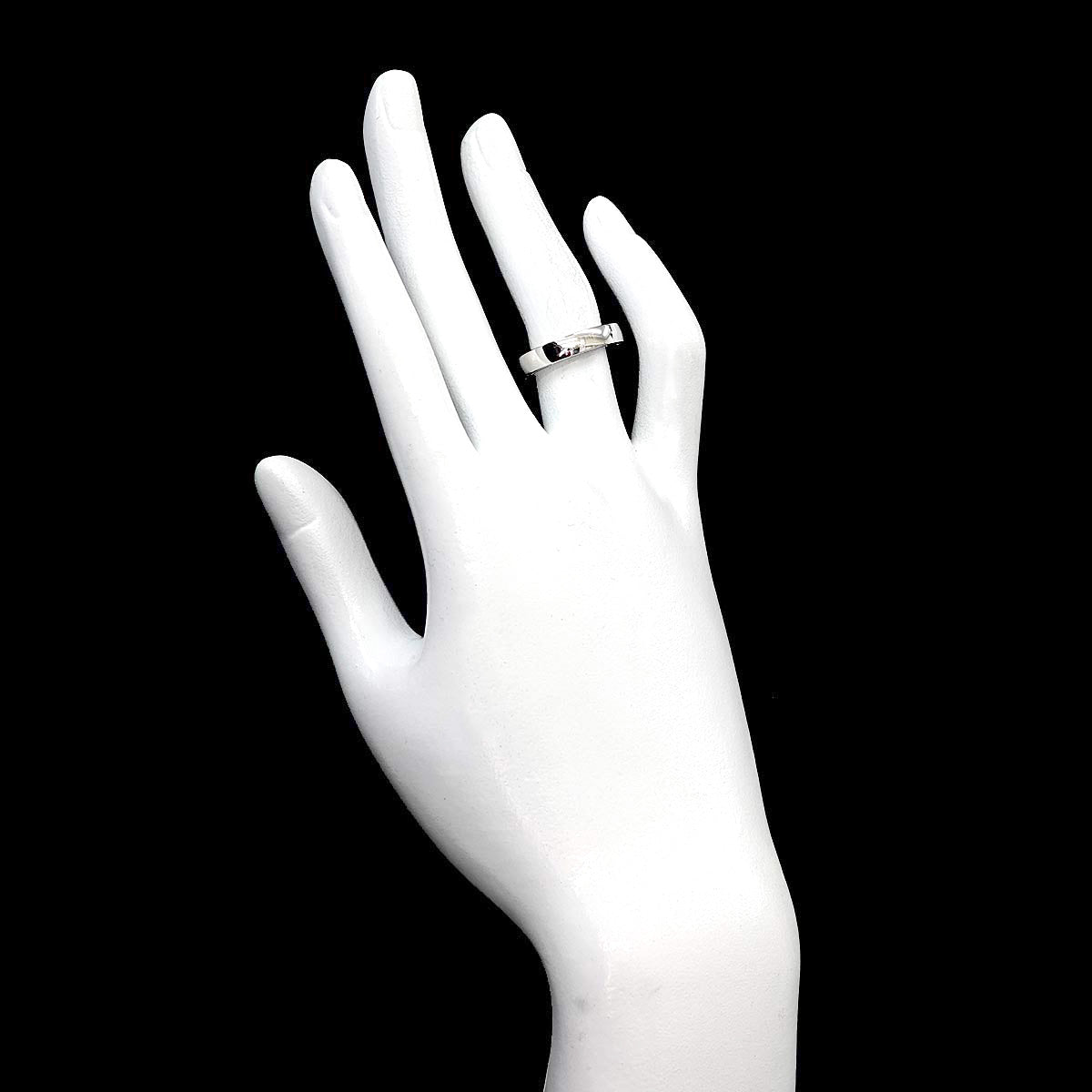 D-SIDE Diamond 20P Ring 18K White Gold 750 size5.25(US)