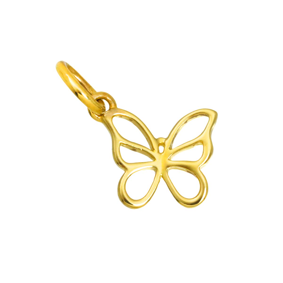 Butterfly Pendant Top 18K Yellow Gold 750