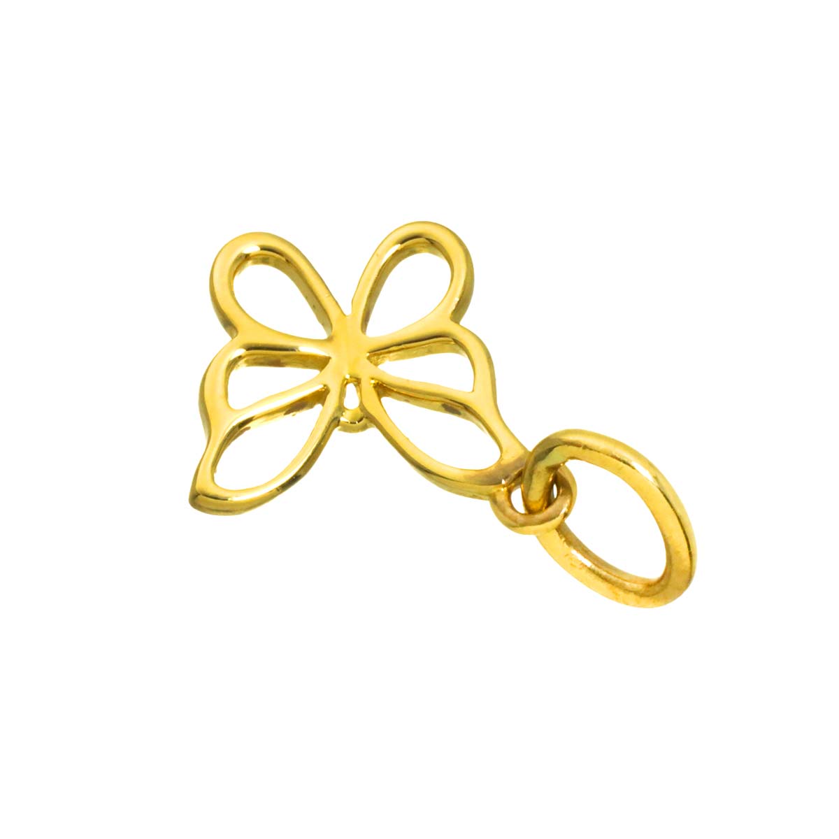 Butterfly Pendant Top 18K Yellow Gold 750