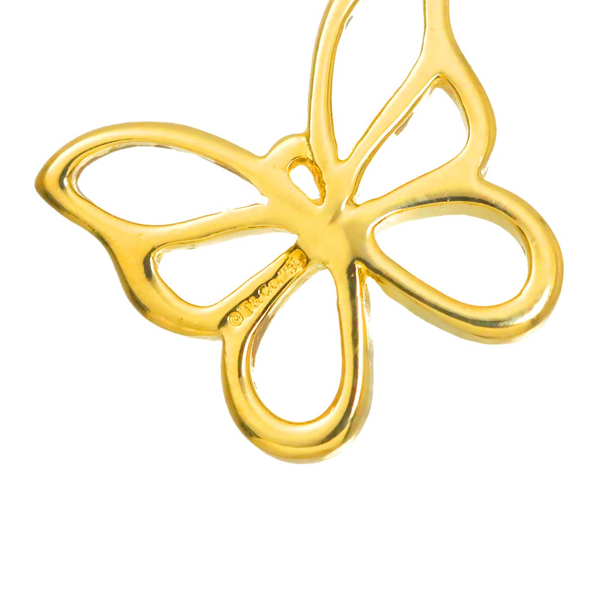 Butterfly Pendant Top 18K Yellow Gold 750