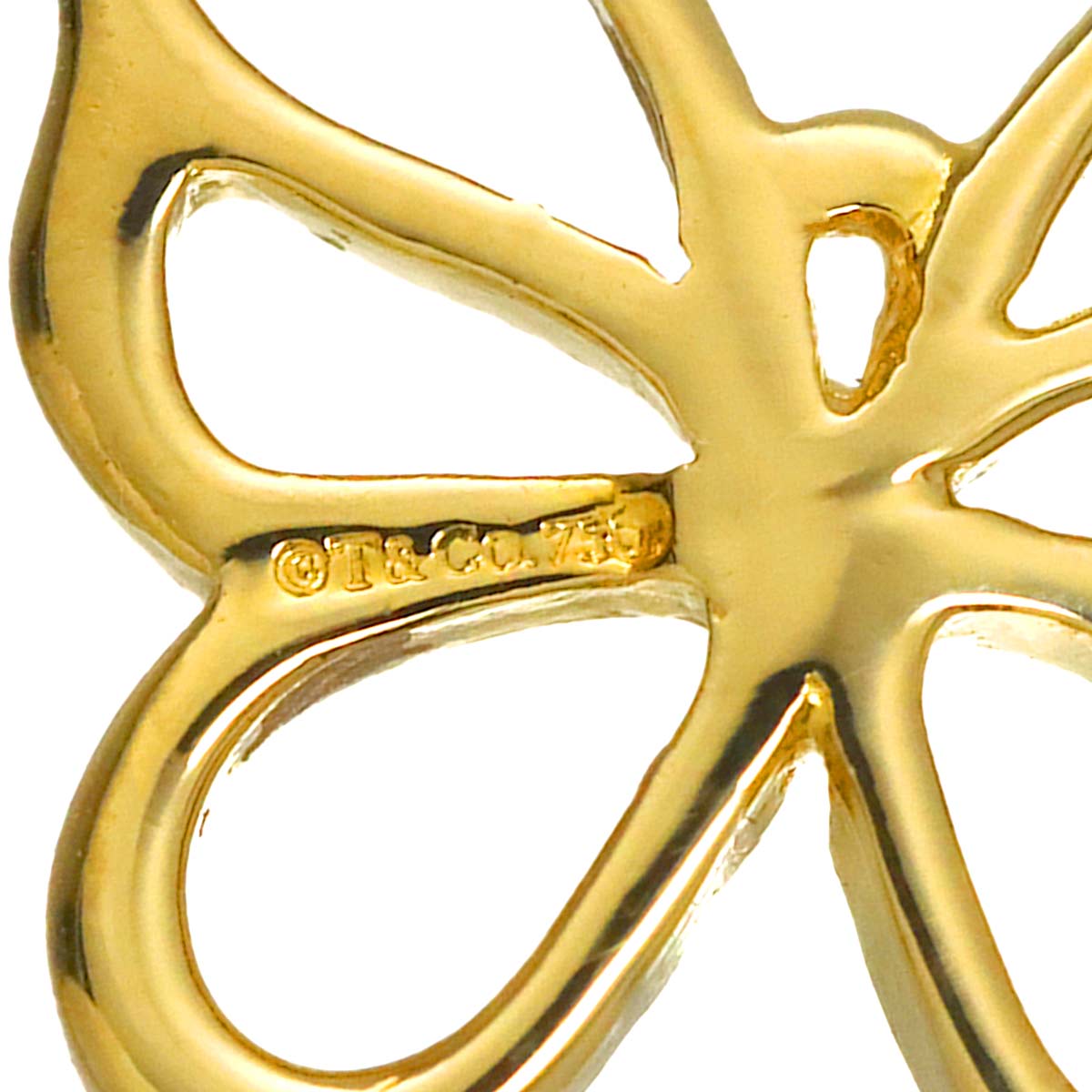 Butterfly Pendant Top 18K Yellow Gold 750