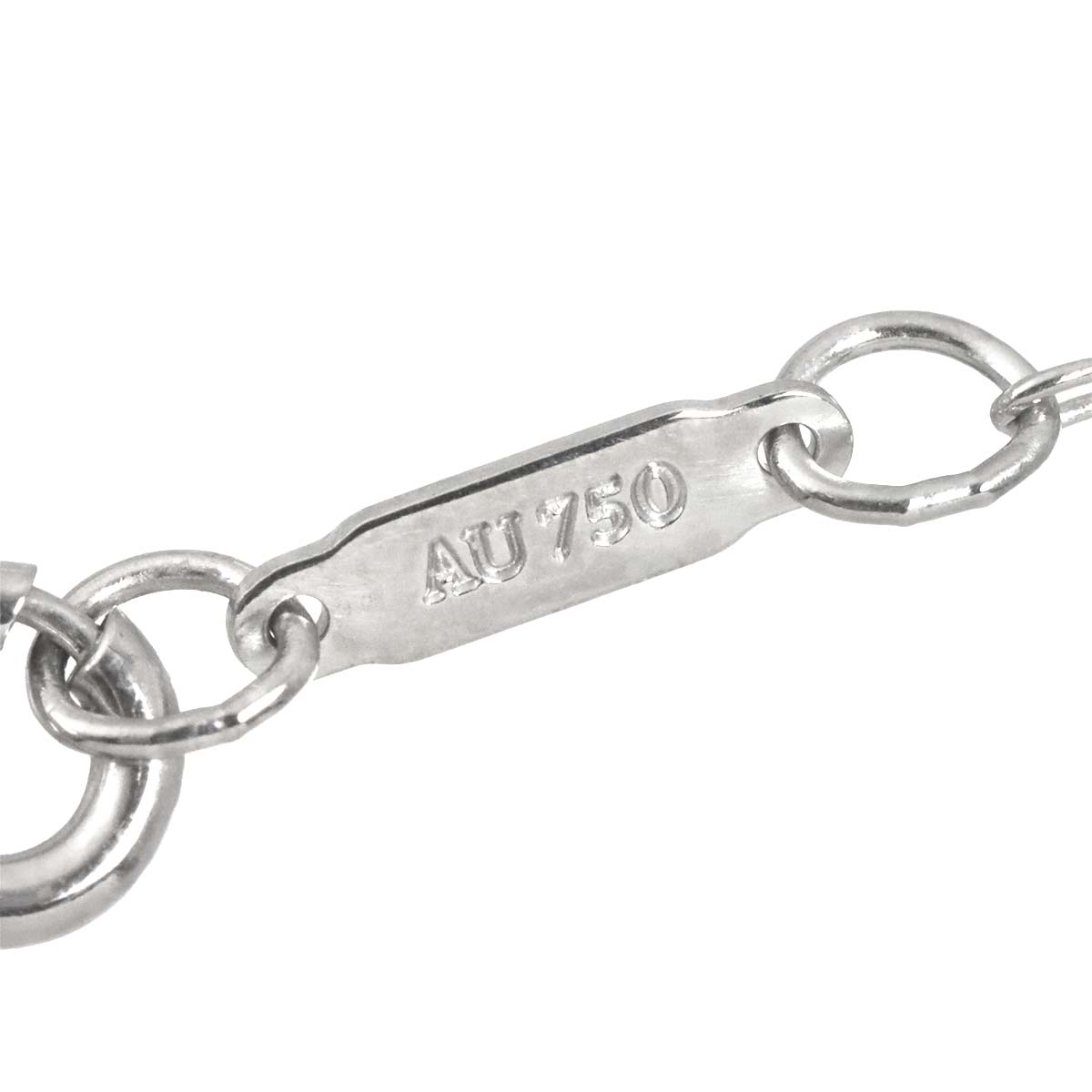 Atlas Key Necklace 18K White Gold 750