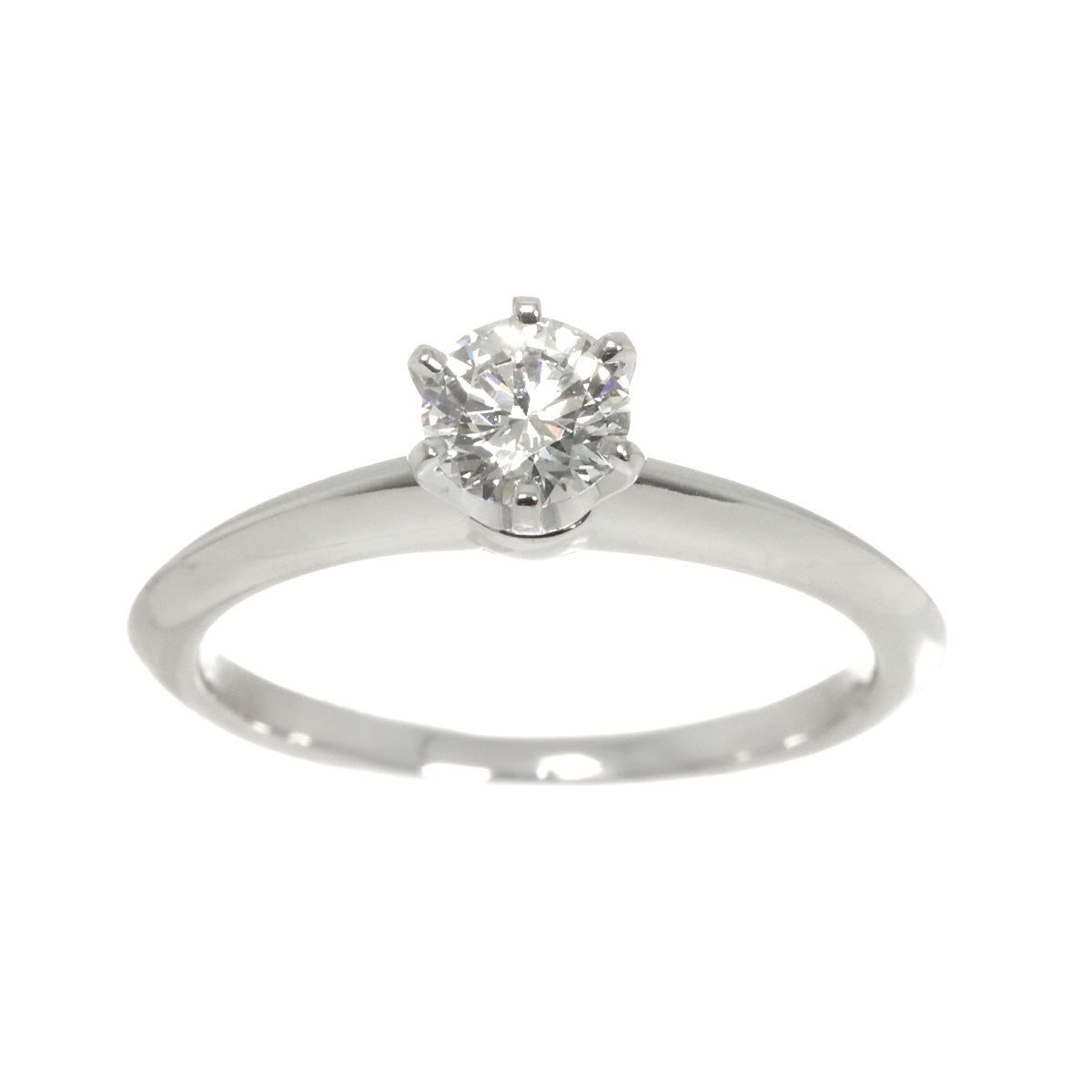 Diamond 0.44ct H/VVS2/EX Ring Pt 5.5-5.75(US)