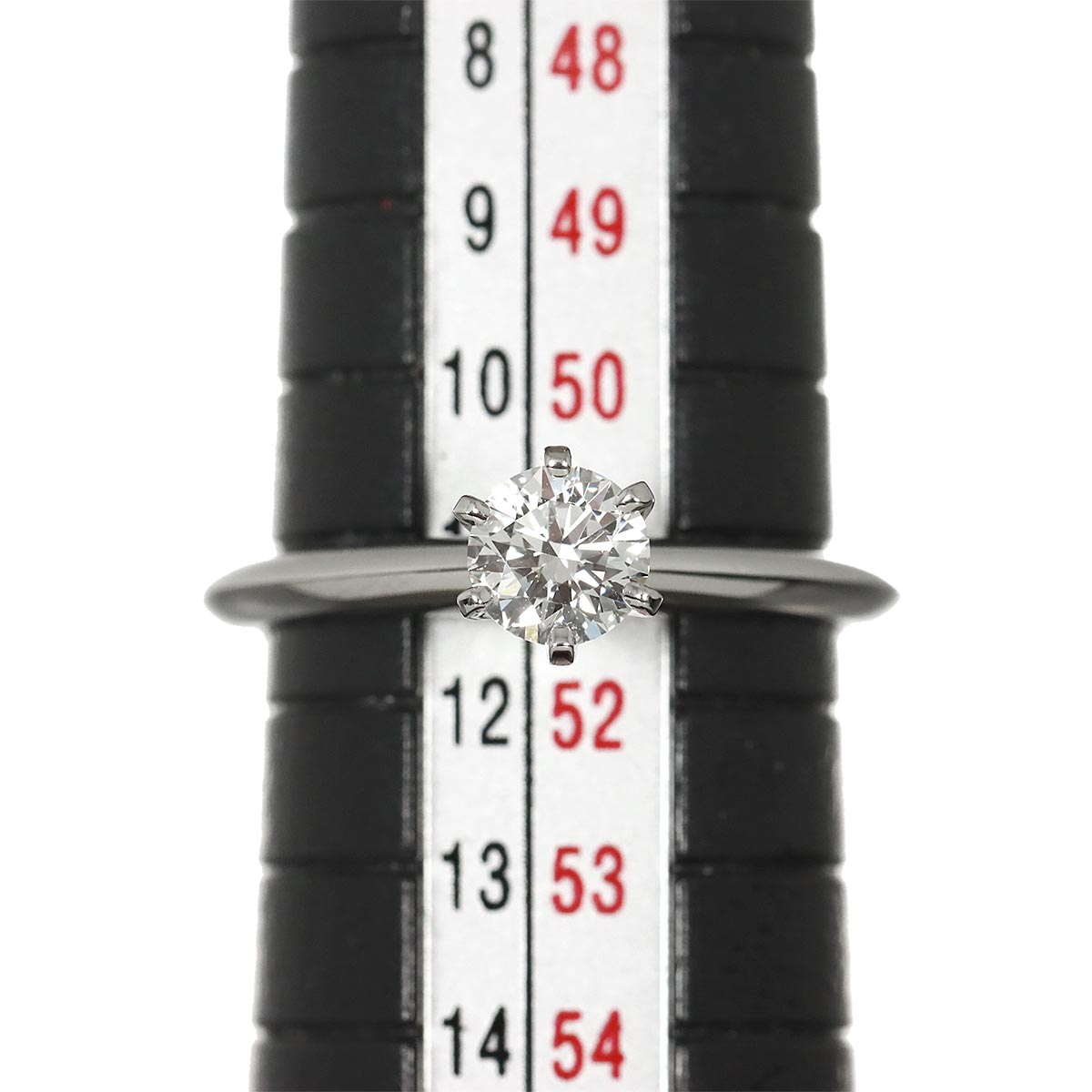 Diamond 0.44ct H/VVS2/EX Ring Pt 5.5-5.75(US)