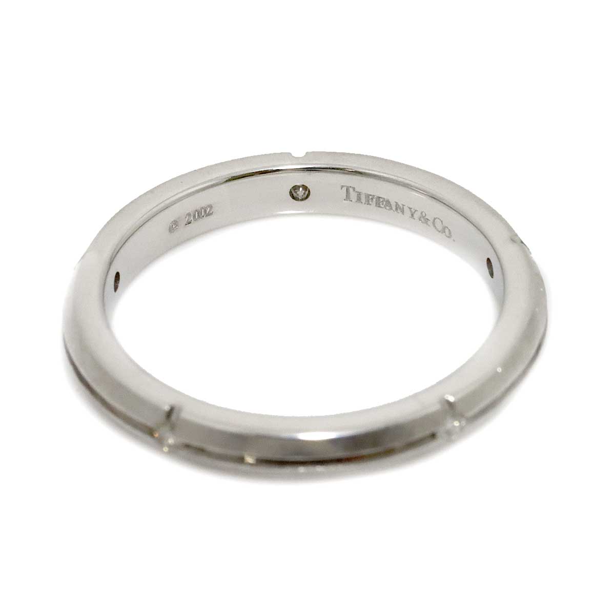 Streamerica Diamond Ring 18K White Gold Size4(US)