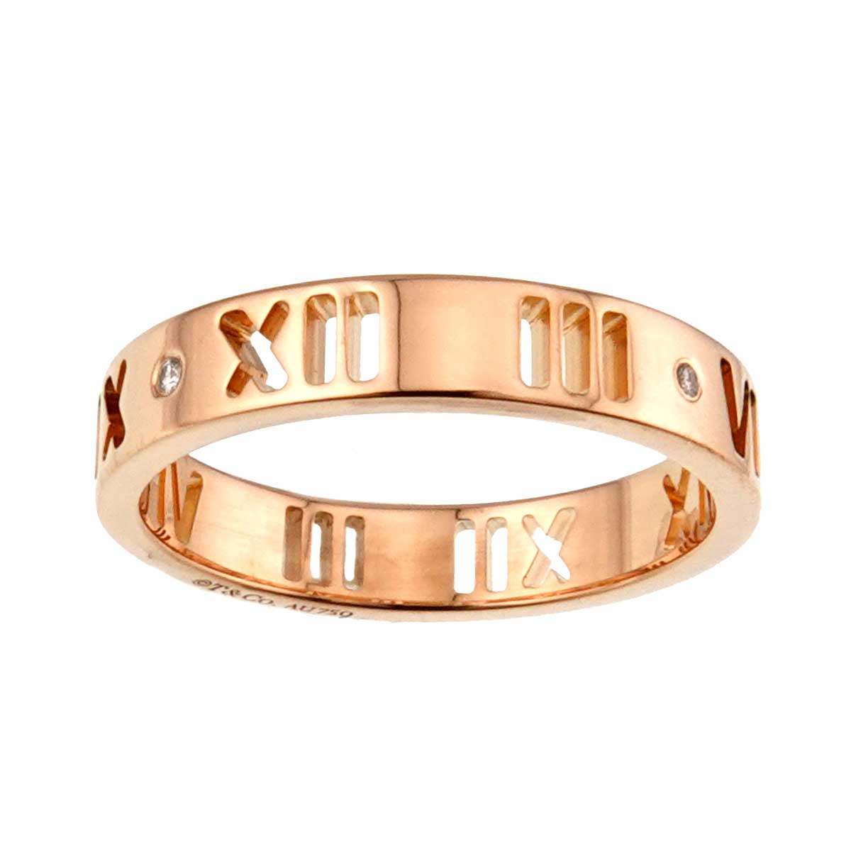 Atlas Ring Diamond 18K PG Pink Gold 750 Size5.25(US) 90320603