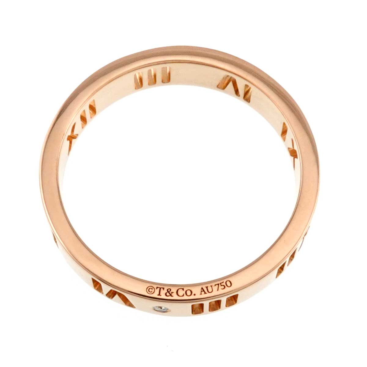 Atlas Ring Diamond 18K PG Pink Gold 750 Size5.25(US) 90320603