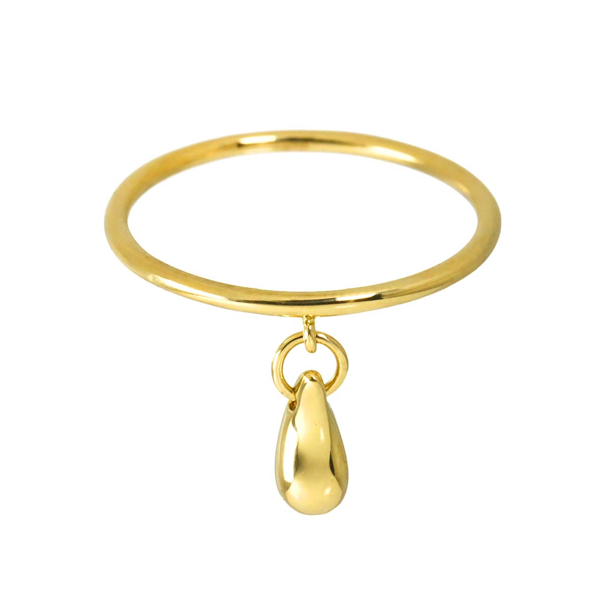Teardrop Ring 18K YG 750 size5.5-5.75(US)