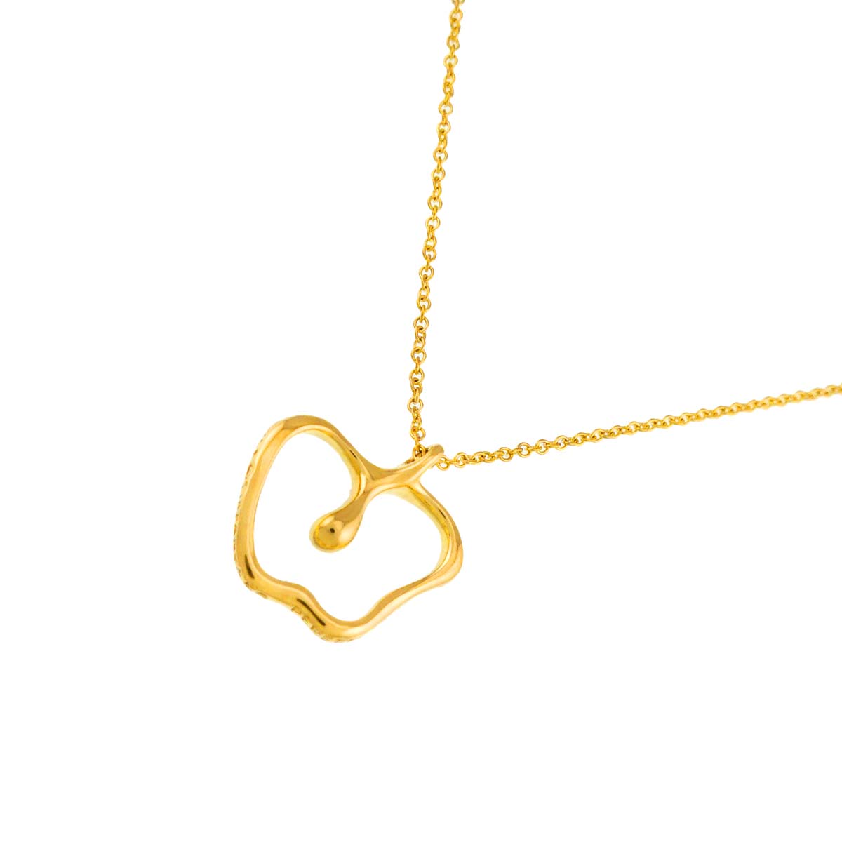 Apple motif Necklace 18K Yellow Gold 750