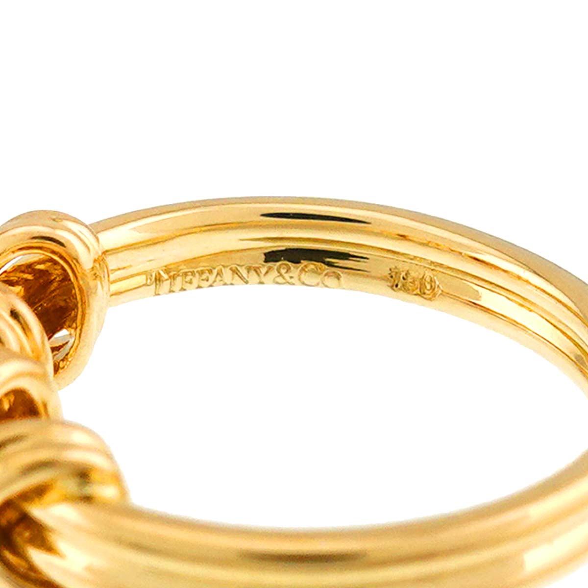 Signature Ring 18K Yellow Gold 750 size4-4.5(US)