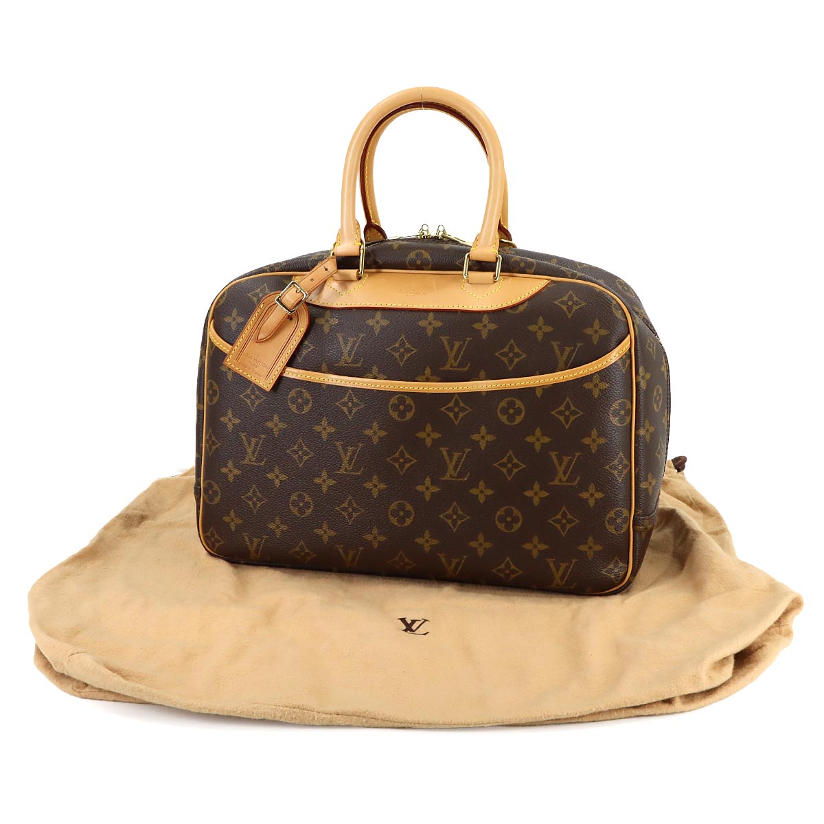 Monogram Deauville Hand Bag Brown M47270 Purse