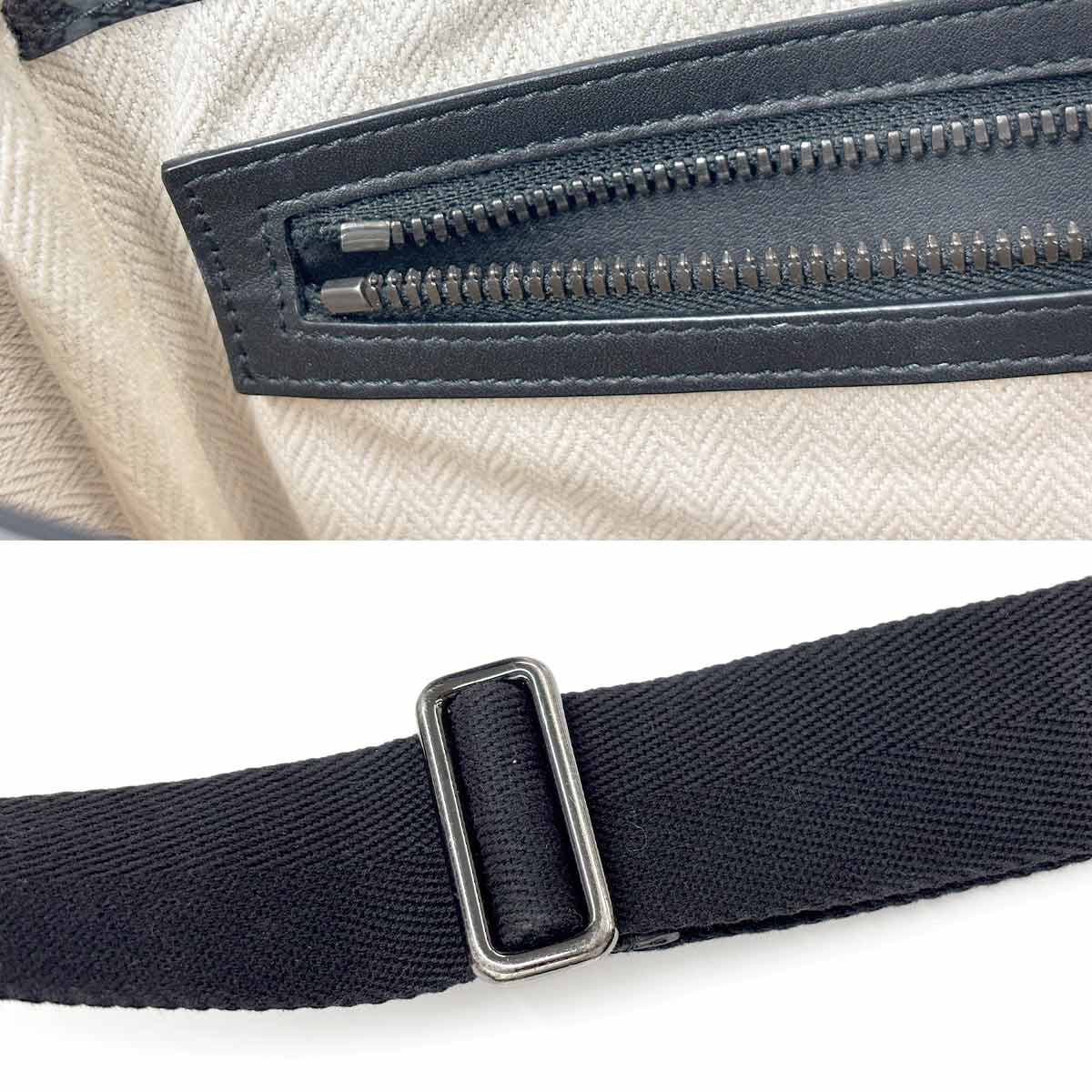 GG Emblem Crossbody Bag Leather Black 821154 Purse