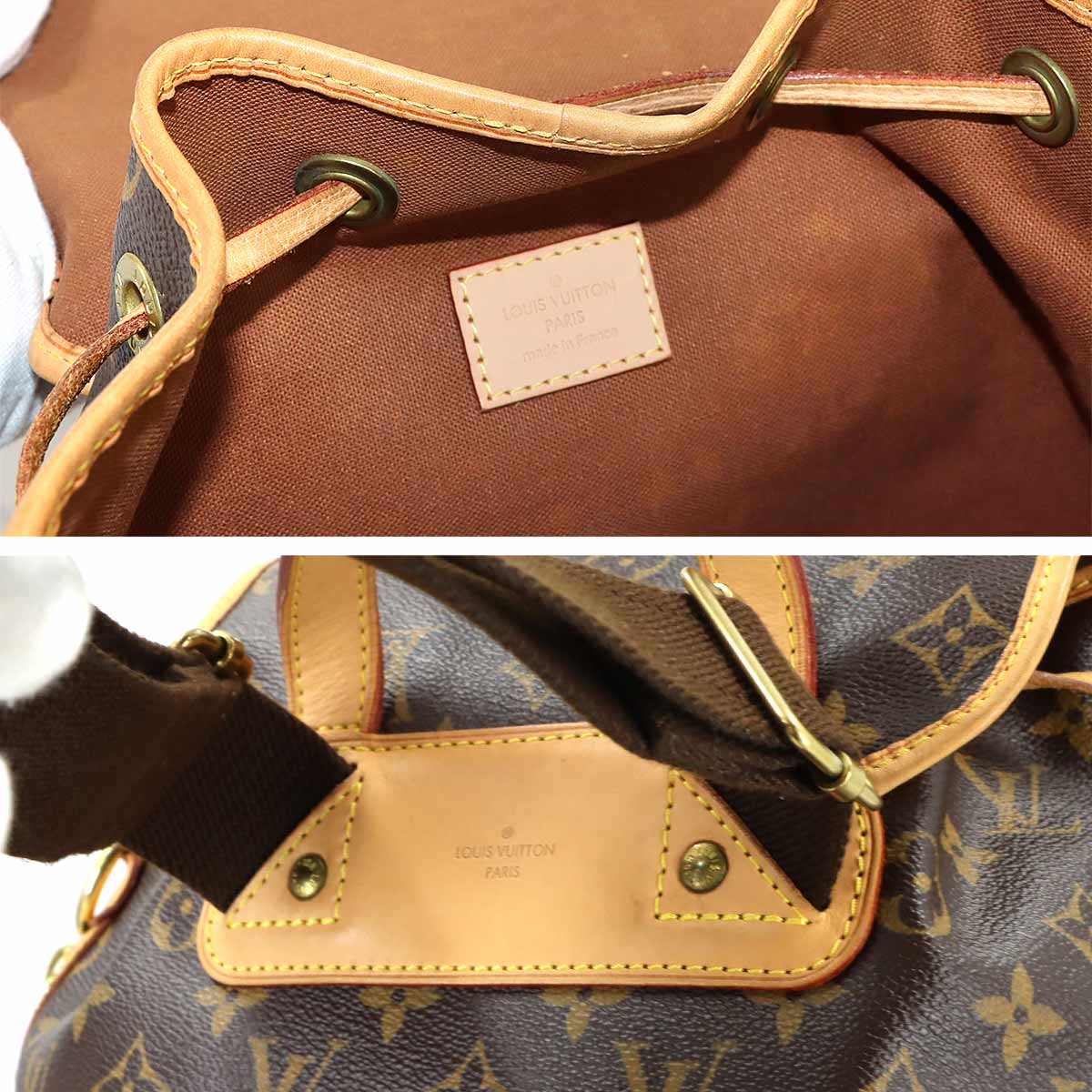Monogram Sac A Dos Bosphore Backpack Brown M40107 Purse