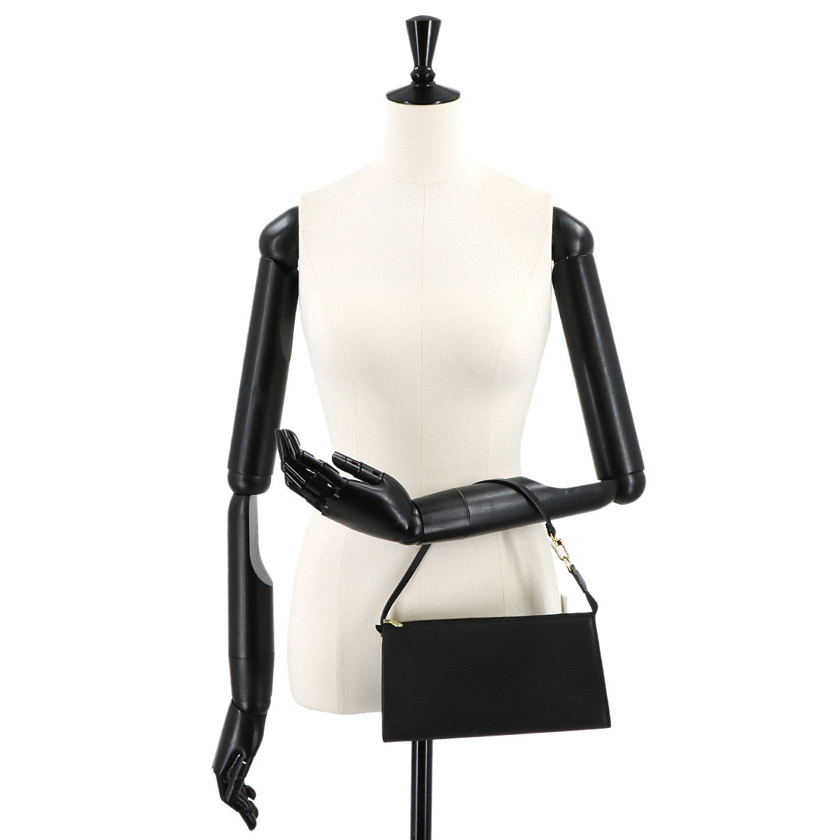 Epi Pochette Accessoires Hand Bag Black M52942
