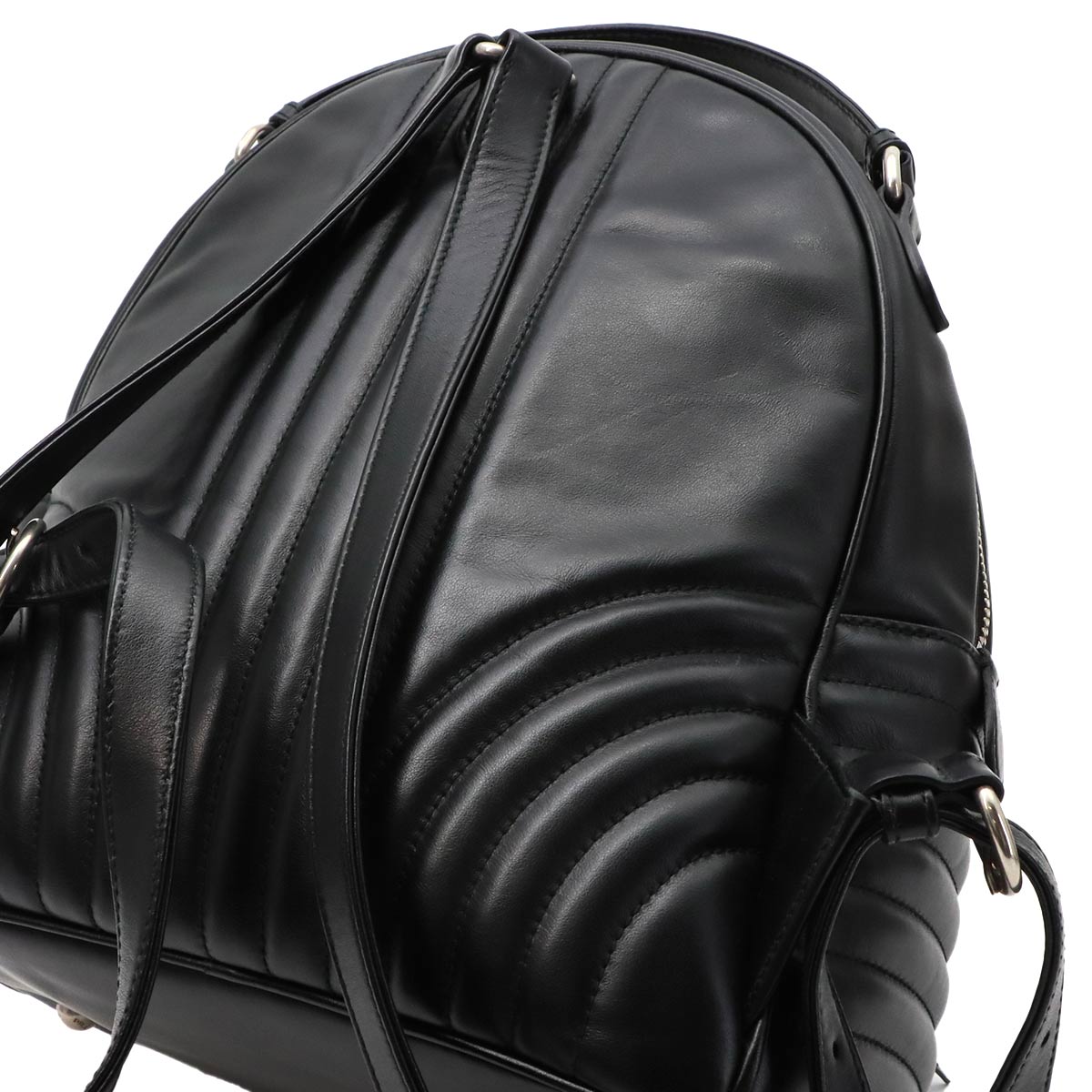 Diagram Backpack Leather Black Logos 1BZ030 Purse