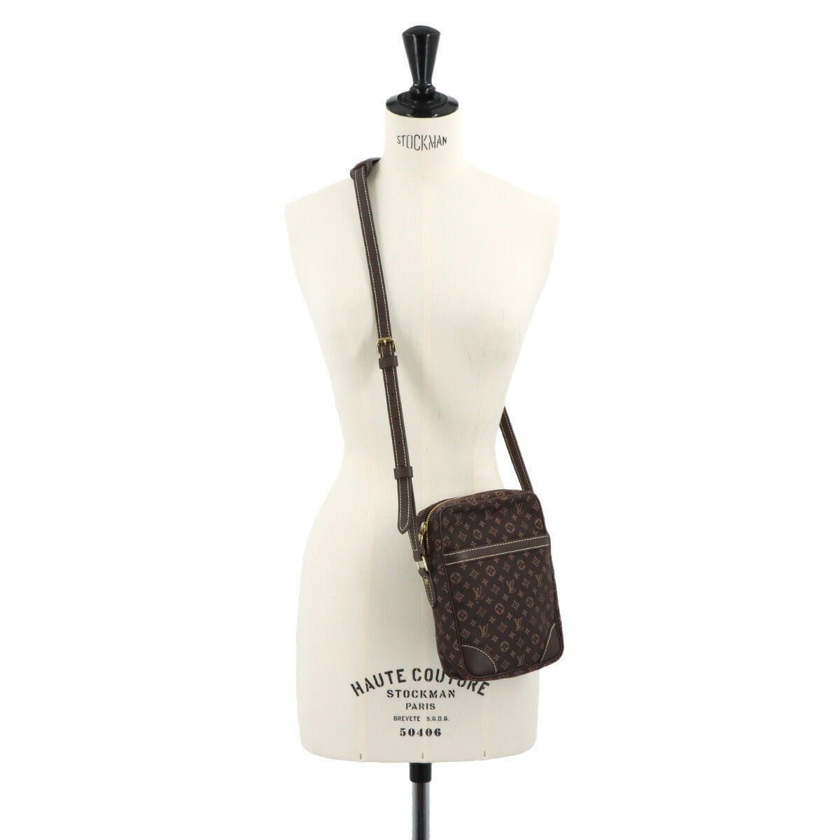 Monogram Mini Lin Danube Shoulder Bag Canvas M95228 Purse
