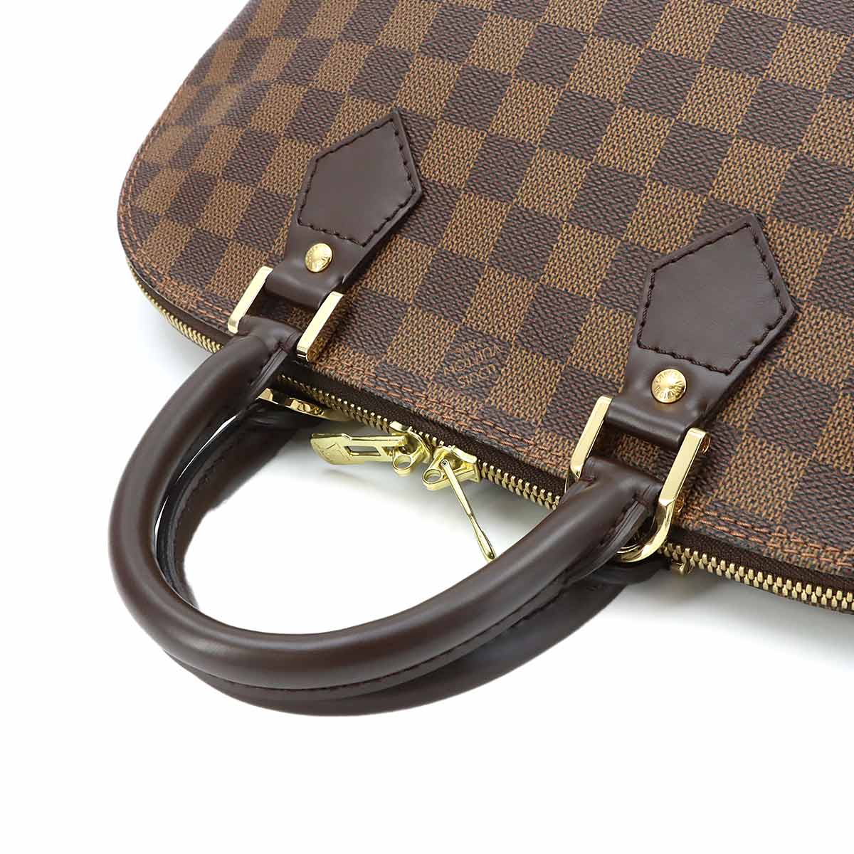 Damier Alma PM Hand Bag Ebene Brown N51131 Purse