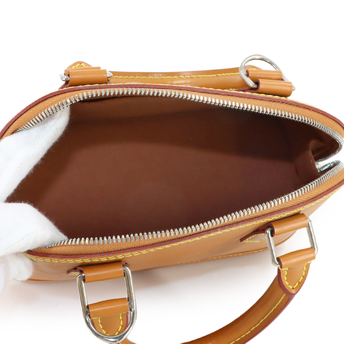 Epi Alma BB Hand Shoulder Bag Leather Honey glod M57540