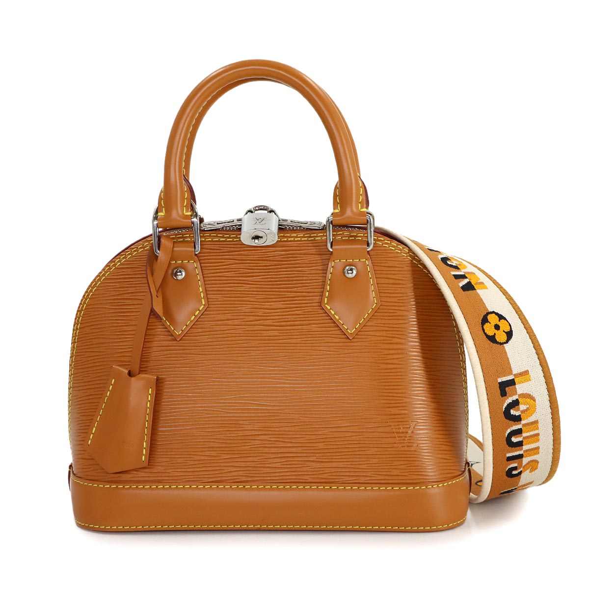 Epi Alma BB Hand Shoulder Bag Leather Honey glod M57540