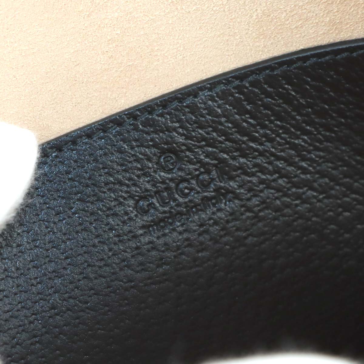 Diana Mini Hand Shoulder Bag Leather Black Bamboo 715775