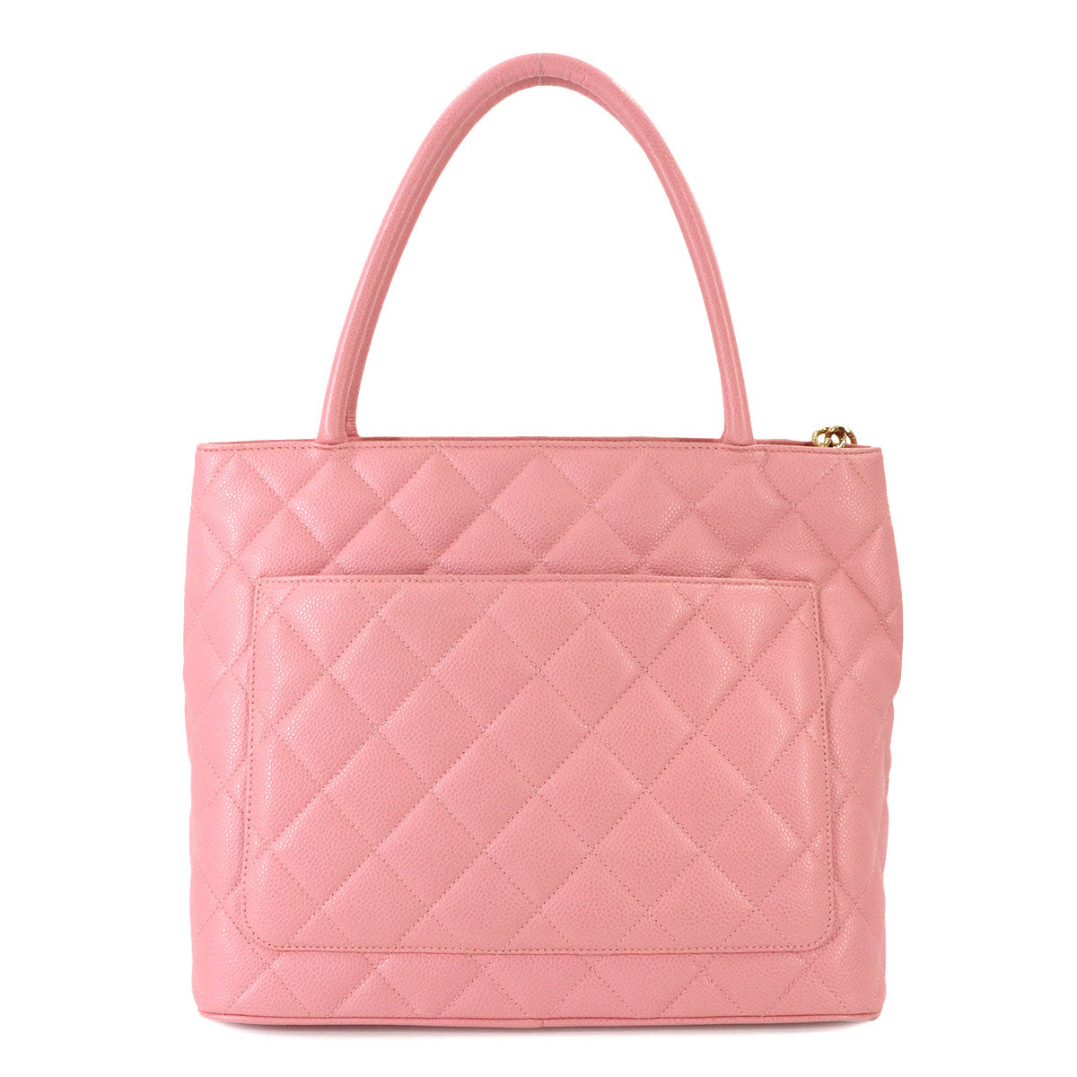 Medallion Tote Bag Leather Pink A01804 Coco Logos